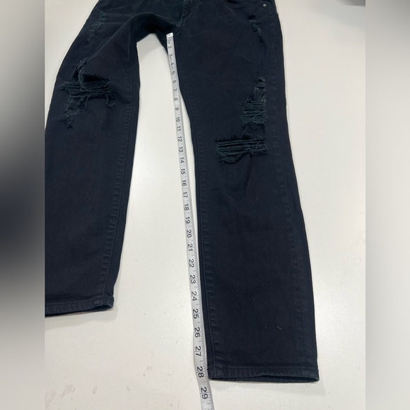 DL1961 Azalea Relaxed Skinny Jean in Nemesis Black Size 28” Distressed REVOLVE - Picture 10 of 13